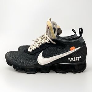 Off-White x Nike Air VaporMax Black 2017 Virgil Abloh Size 10 Used No Box GUC